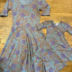 LulaRoe Mommy & Me Matching Dresses | M & 2T
